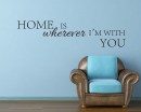 Home is Quotes Wall Decal Motivational Vinyl Art Stickers